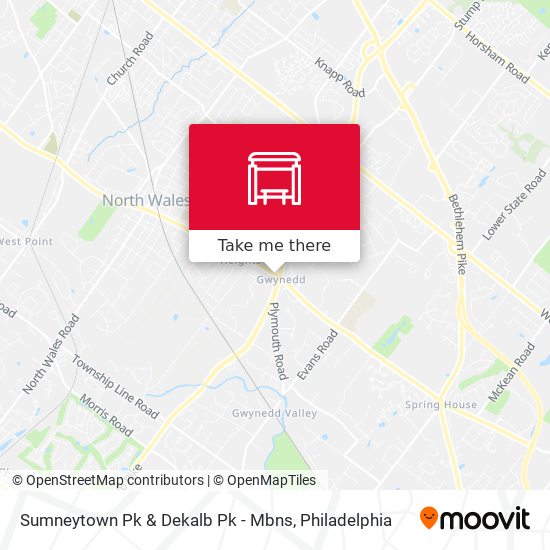 Sumneytown Pk & Dekalb Pk - Mbns map