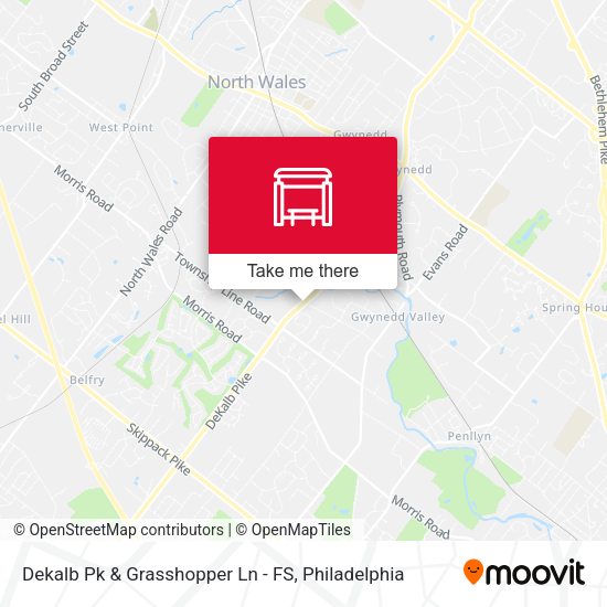 Dekalb Pk & Grasshopper Ln - FS map