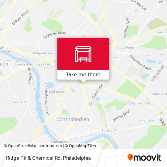 Ridge Pk & Chemical Rd map