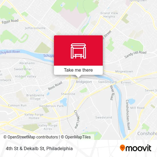 4th St & Dekalb St map