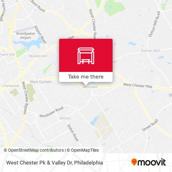 West Chester Pk & Valley Dr map