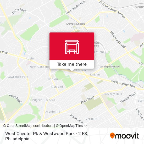 Mapa de West Chester Pk & Westwood Park - 2 FS
