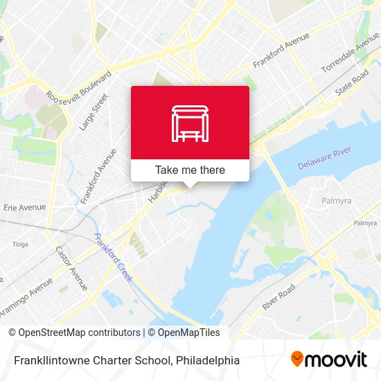 Frankllintowne Charter School map