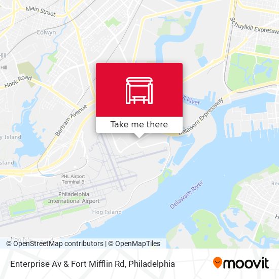 Enterprise Av & Fort Mifflin Rd map