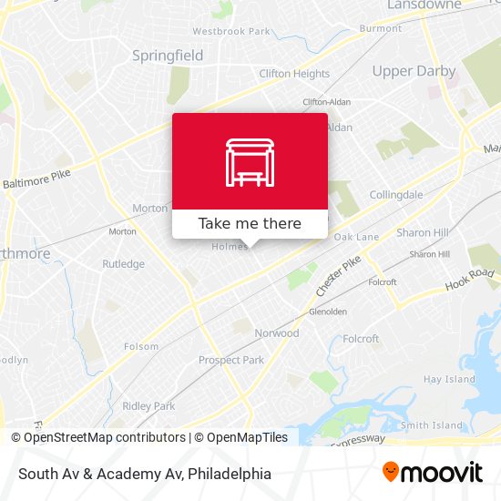 Mapa de South Av & Academy Av