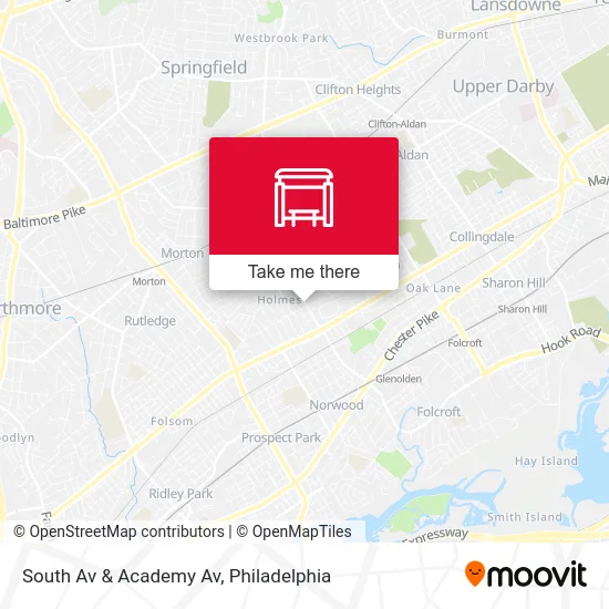 South Av & Academy Av map