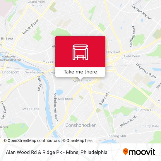 Mapa de Alan Wood Rd & Ridge Pk - Mbns