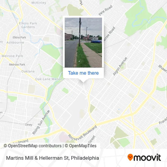 Martins Mill & Hellerman St map