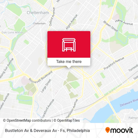 Bustleton Av & Deveraux Av - Fs map
