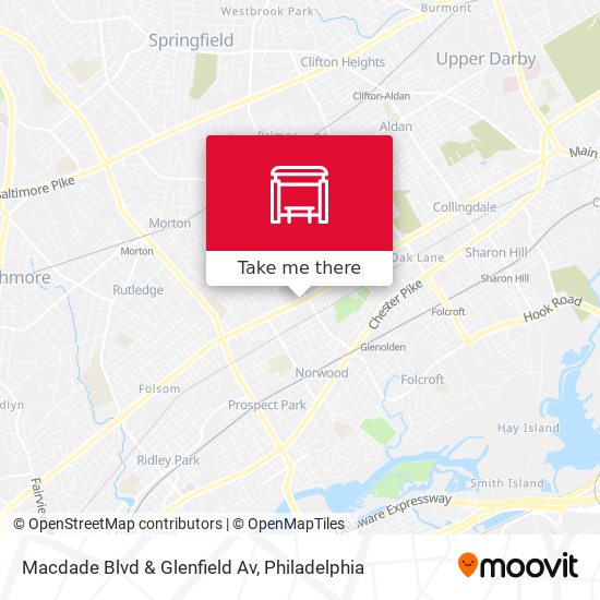 Mapa de Macdade Blvd & Glenfield Av