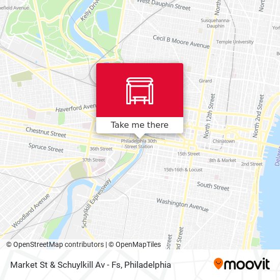 Mapa de Market St & Schuylkill Av - Fs