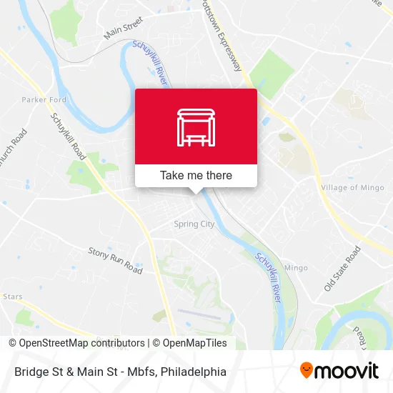 Bridge St & Main St - Mbfs map