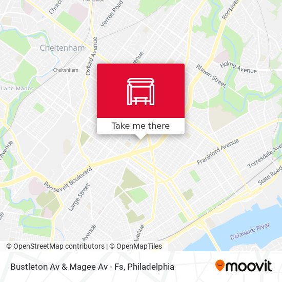 Bustleton Av & Magee Av - Fs map