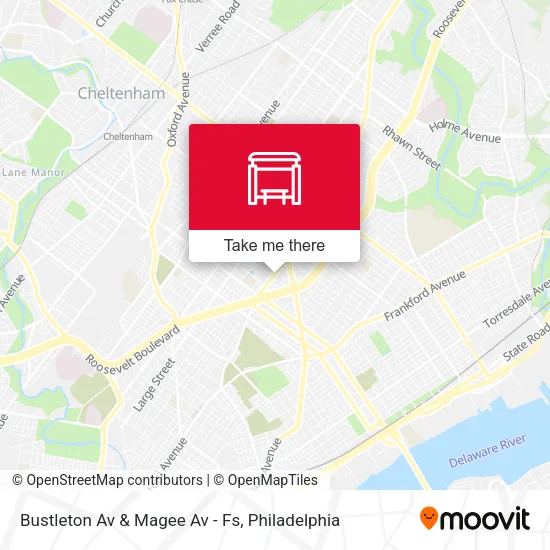 Bustleton Av & Magee Av - Fs map