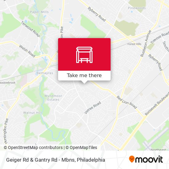Mapa de Geiger Rd & Gantry Rd - Mbns