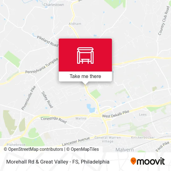 Morehall Rd & Great Valley - FS map