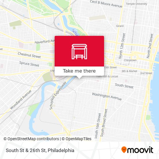 Mapa de South St & 26th St