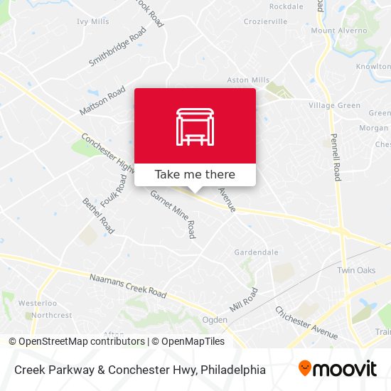 Mapa de Creek Parkway & Conchester Hwy
