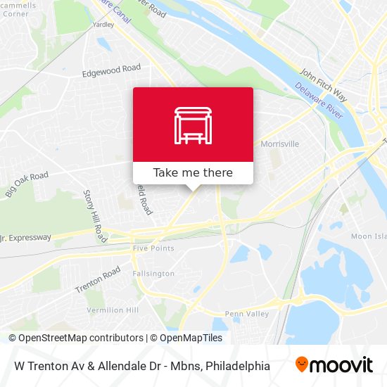 W Trenton Av & Allendale Dr - Mbns map