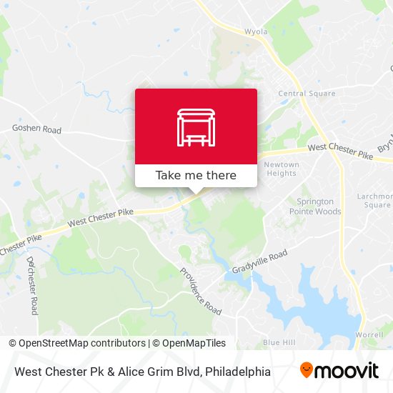 West Chester Pk & Alice Grim Blvd map