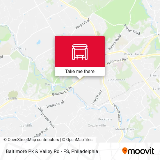 Baltimore Pk & Valley Rd - FS map