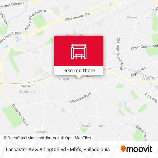 Mapa de Lancaster Av & Arlington Rd - Mbfs