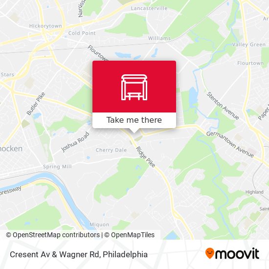 Cresent Av & Wagner Rd map