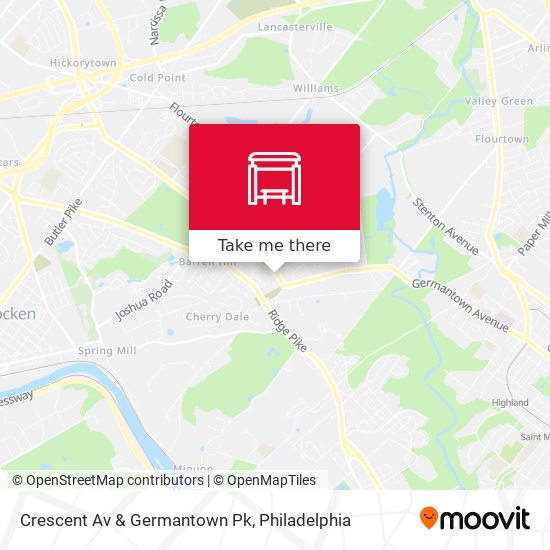 Crescent Av & Germantown Pk map