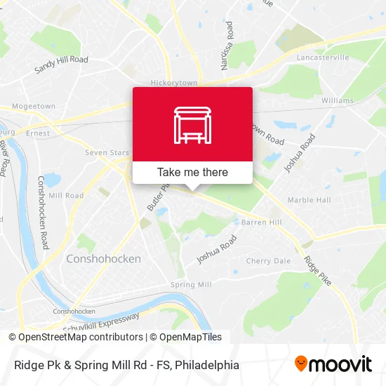 Ridge Pk & Spring Mill Rd - FS map