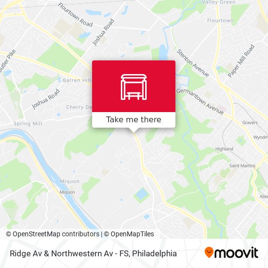 Ridge Av & Northwestern Av - FS map