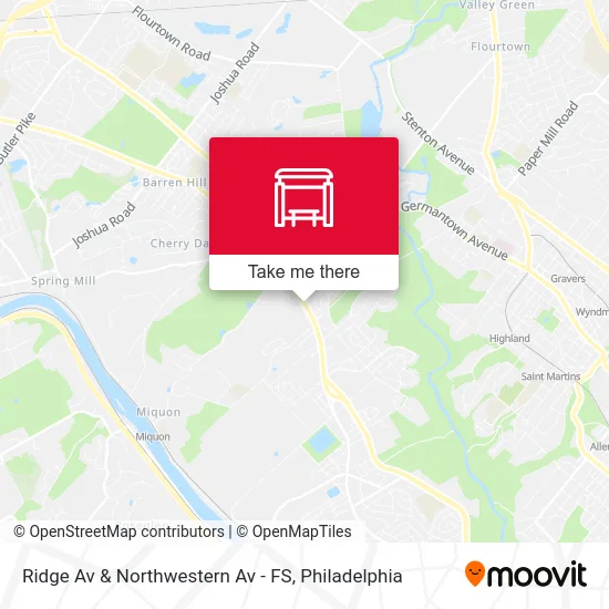 Ridge Av & Northwestern Av - FS map