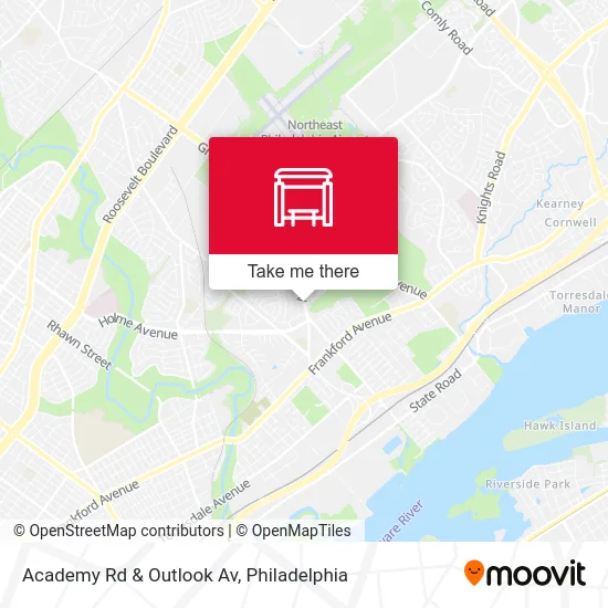 Academy Rd & Outlook Av map