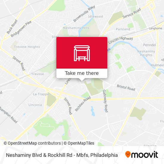 Neshaminy Blvd & Rockhill Rd - Mbfs map
