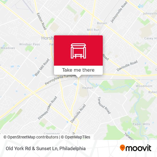 Old York Rd & Sunset Ln map