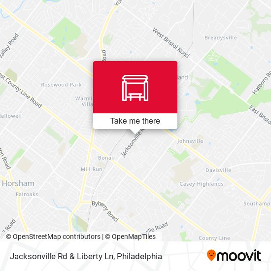 Jacksonville Rd & Liberty Ln map