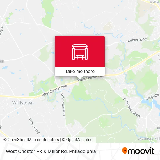 West Chester Pk & Miller Rd map