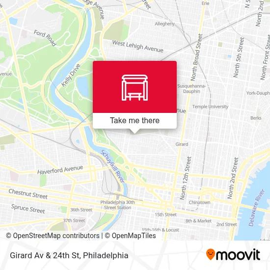 Girard Av & 24th St map