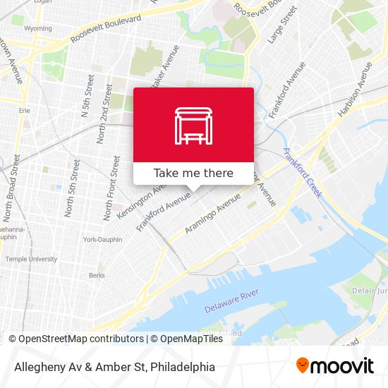 Mapa de Allegheny Av & Amber St