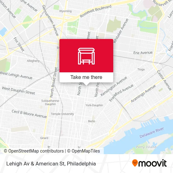 Lehigh Av & American St map