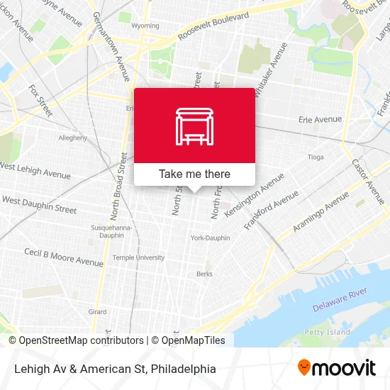 Lehigh Av & American St map