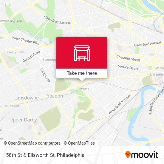 58th St & Ellsworth St map