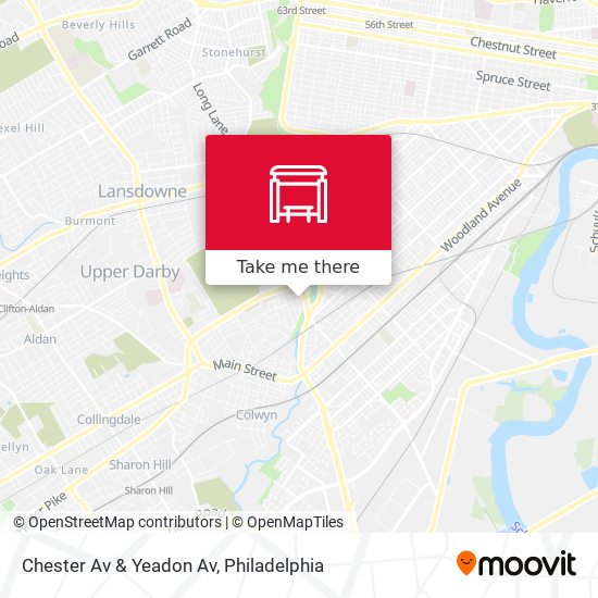Mapa de Chester Av & Yeadon Av