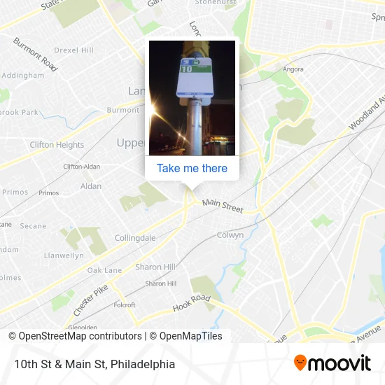 10th St & Main St map