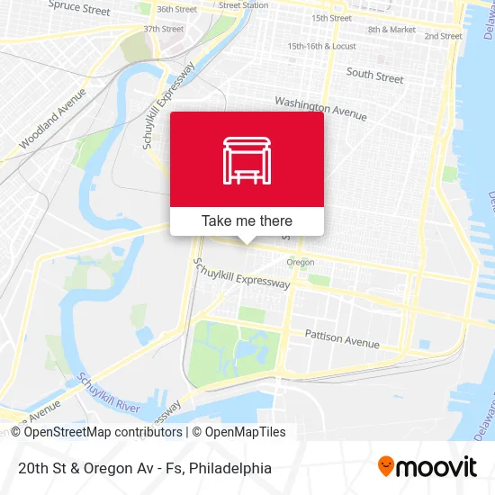 20th St & Oregon Av - Fs map