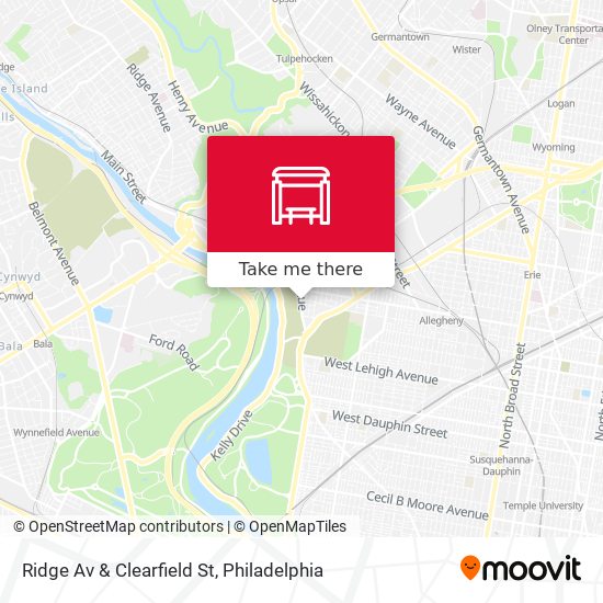 Mapa de Ridge Av & Clearfield St