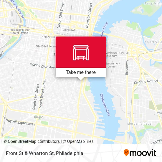 Front St & Wharton St map