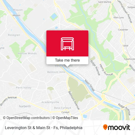 Leverington St & Main St - Fs map