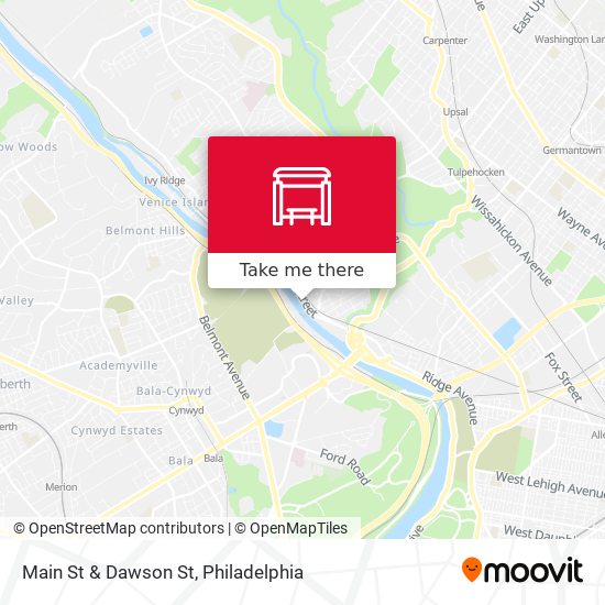 Main St & Dawson St map