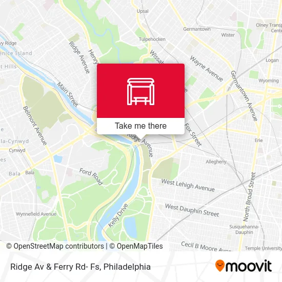 Mapa de Ridge Av & Ferry Rd- Fs