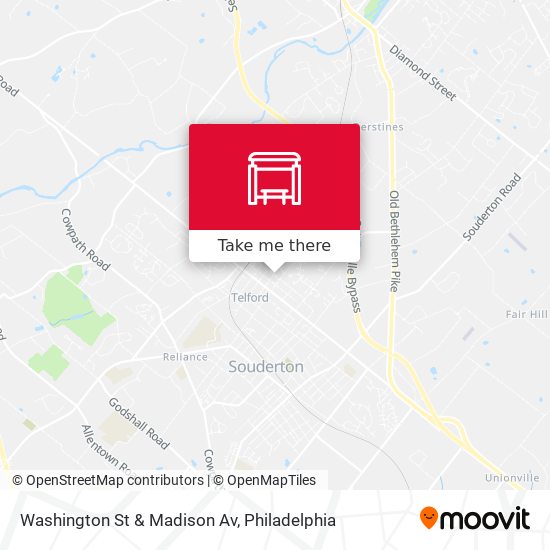 Washington St & Madison Av map